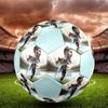 1PC Messi Modern Great Size 5 Soccer Ball PrahaIndoor Soccer Ball Colorful All Ages Machine Stitched PVC Competition Ready Durable High-Bounce