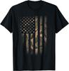 Camo American Flag USA Military Tactical Camouflage Desert Gift Unisex T-Shirt