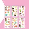 6PCS/set Kids Space Themed Temporary Tattoos Fantasy Planet Designs Fun Preschool Party Favors Stickers