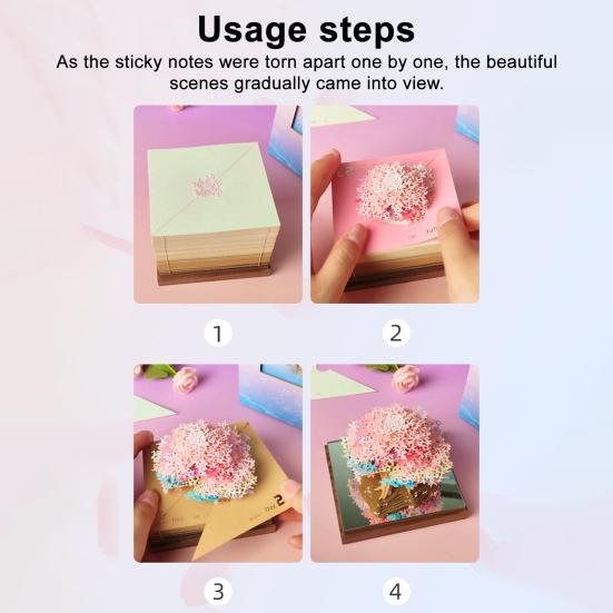 2026 Calendar Ornament 3D Desktop Tear-Off Notepad with Mood-Enhancing LED Light Luminous Calendar Ornament