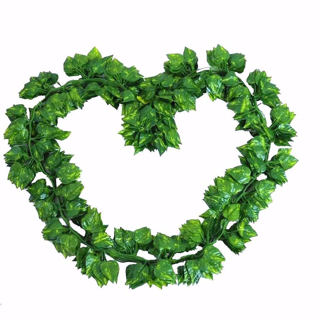 

Artificial Ivy Leaf Garland Plants Vine Fake Foliage Flowers Home Decor зелений