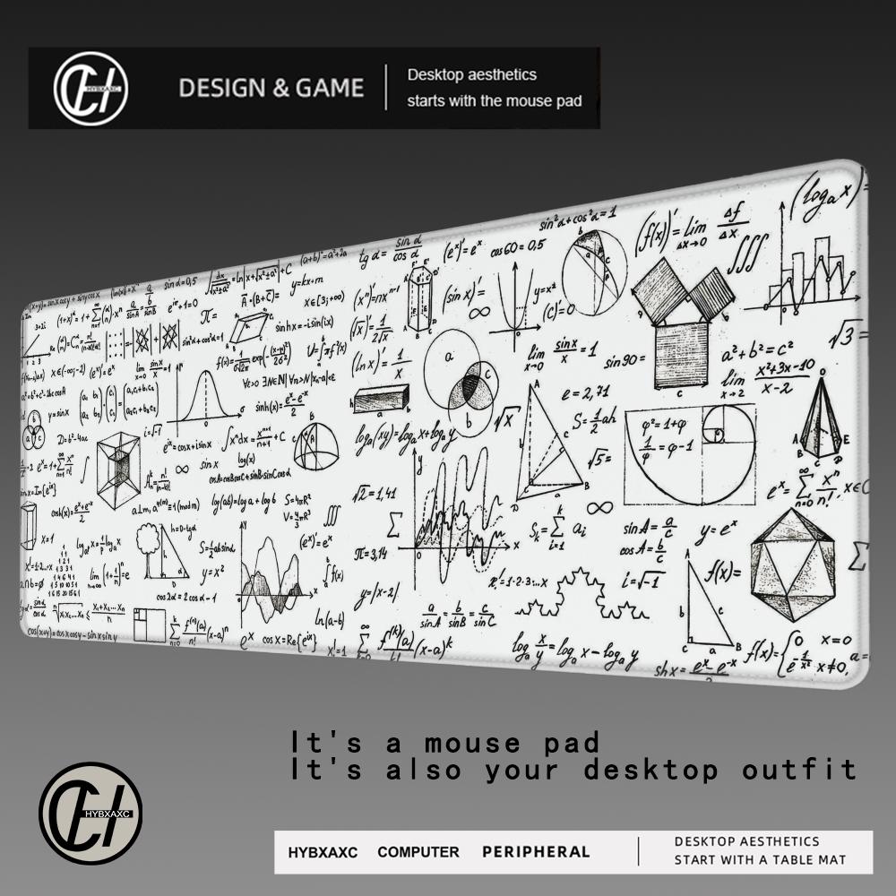 HYBXAXC Equation Large Mouse Pad Gamer Math Chemistry Physics Objects Accessories Teclado Mat Deskmat Laptop Extended Mousepad