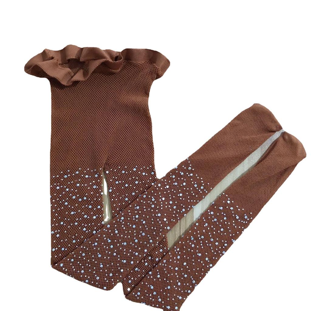 Rhinestone Fishnet Toddler Socks: Fashionable European & American Style
