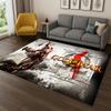 Retro God of War Game Kratos Carpet Rug for Bedroom Living Room Sofa Playroom Doormat Home Decor,Kid Area Rug Non-slip gift