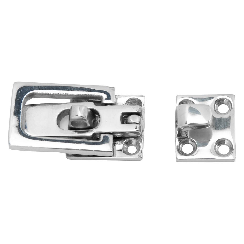 2pcs 316 Stainless Steel Lockable Door Latch Heavy Duty Anti Rattle Fastener Clamp for Marine