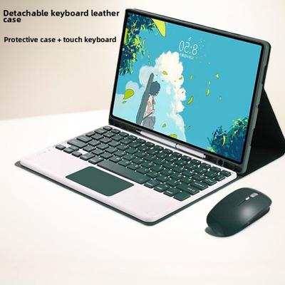 Leather Keyboard Case for iPad 10.2 Pro 11 Detachable Bluetooth Keyboard Mouse Protective Cover Touch