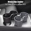 For Tesla Model Y Juniper 2025 Central Control Water Drink Holder Cup Limiter Anti-Spill Interior Car Fixed Accessories M9S6