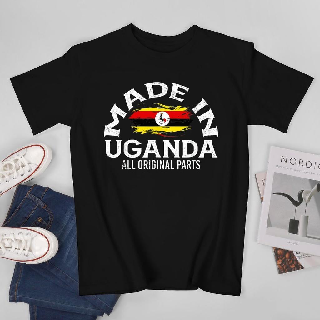 More Design Uganda Flag Ugandans Unisex Tshirt Tees Tshirt Oneck T Shirts Unisex Boys Clothing 100 Cotton
