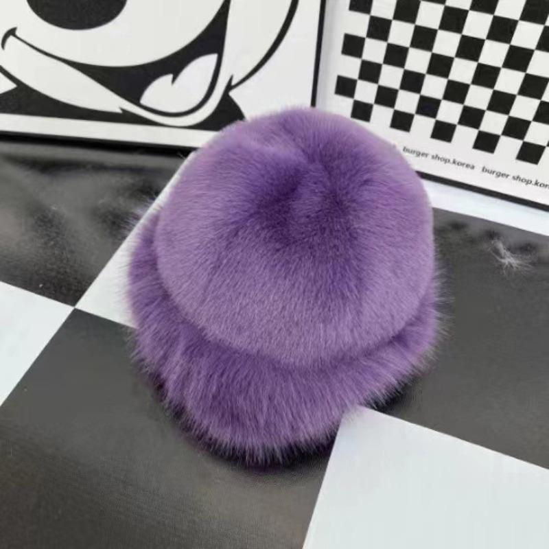 Winter Warm Ear Protection Plush Basin Hat Men and Women Mongolian Windproof Cold Bucket Hat Versatile Bucket Hat