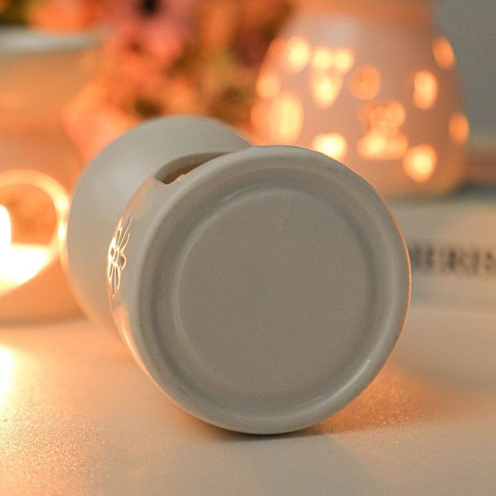Hollow Design Fragrance Lamp White Color Aromatherapy Stove Decorative Incense Burner  Home