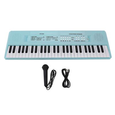 Pianoforte a tastiera a 54 tasti Tastiera in plastica liscia Pianoforte Portatile Sistema a doppia alimentazione Elettrico