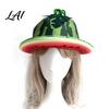 Versatile Elastic Fit Hat Watermelon Party Hat Wide Brim Sun Visor for Costume Parties Soft Lightweight Unisex Headwear Summer Beach Halloween