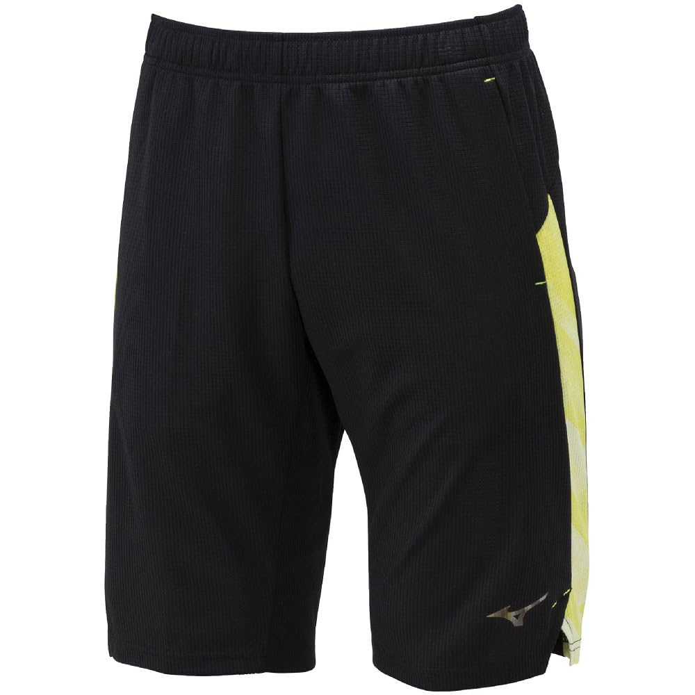 Mizuno Dry Aeroflow Training Highly XL Shorts, Breathable, 32MDA555, Black/Luminary Green,
