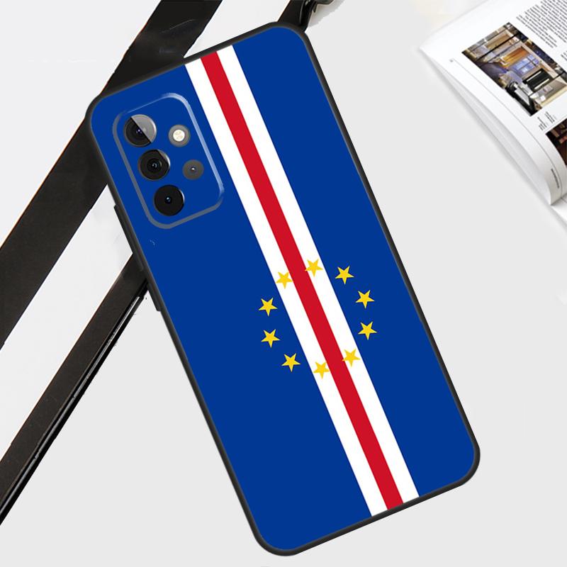 Cape Verde Flag Coat of Arms Case For Samsung Galaxy A06 A56 A36 A26 A16 A54 A34 A14 A12 A22 A32 A52 A13 A53 A15 A35 A55