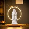 Chinese Feng Shui Features a Statue of Laozi and Confucius, a White Porcelain Sculpture, a Study Desk Decoration, a Statue of Co