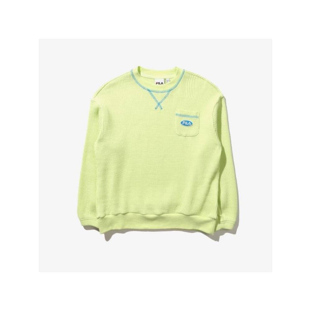 

[fila Kids] Kids Waffle Paper Sweatshirt Fk2poe1103x Ple q0zFk2poe1103xPle PALELIME/120