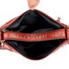 PU Umhängetasche Damen Schultertasche Mehrere Fächer Tasche für Mütter mittleren Alters