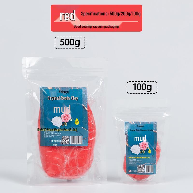 Ke Lang Qi 500g Crystal Resin Succulent Translucent Clay for Food Play