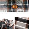 Foss Phil Men's Short-Sleeve Shirt, Summer Loose Plaid Shirt, Casual Jacket, Men's Clothing CY53 Gray-Blue XL