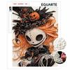 Halloween Pearl Painting Art Full Pearl Pumpkin Skull Handmade Diy Home Decorations