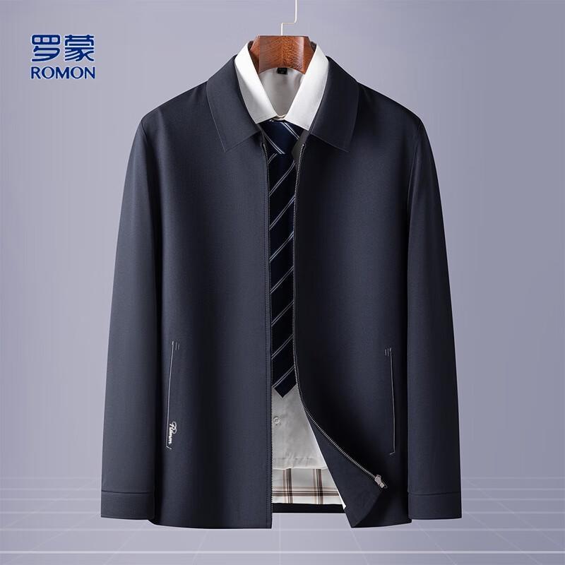 Luomeng Мужская шелковистая драпирующаяся ветрозащитная куртка в стиле business casual L 50