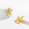 Beach Starfish Pendant Necklace Fashion Stud Earring Jewelry Clavicle Chain