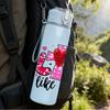 1PC Love Like Jesus Heart Faith Lettering 750ml Color Plastic Sports Water Bottle Leakproof Flip Straw Lid Suitable for Sports Office Home Use