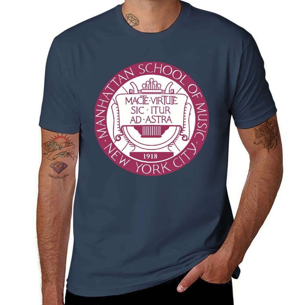 Unisexhattan School Of Music Tshirt Classic Graphic Short Sleeve Top