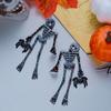 Skull Stud Drop Earrings Pair, Halloween Alloy Statement Jewelry for Costume Styling, Stage Looks and Theme Parties