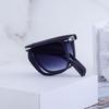 Retro Square Folding Polarized Sunglasses for Men's Fishing and Driving