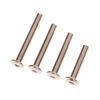 4Sets Stainless Steel Luggage Screws, Luggage Accessories Luggage Wheels Bolts Rivets 6*30-45Mm