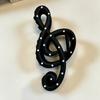 Oversize Shark Clip Headwear Minimalist Hairgrip Sweet Style Musical Note Hair Claw  Headdress