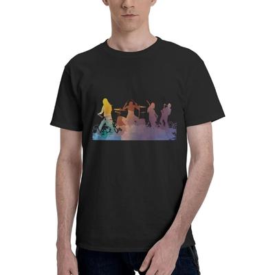 Maytue Men'sT-Shirt for Rock Band Cotton Crew Neck Short Sleeve Sport Tees Casual Streetwear Unisex Tops