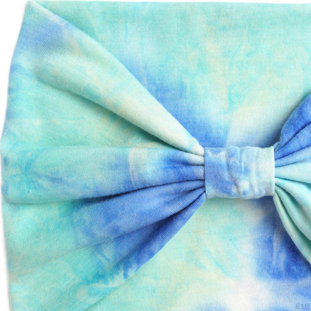 Wide Headband for Women Tie Dye Athletic Elastic Girls Moisture Wicking Bandana