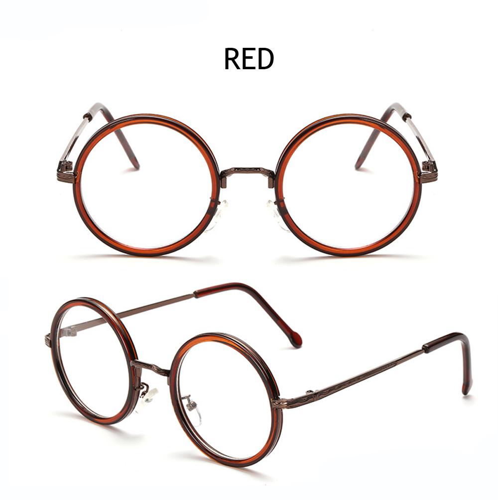 

Round Reading Glasses Women Men Full-rim Alloy Frame Classic Fashion Retro High Quality Anti Blu Ray 1 2 3 to 4 +100 красный