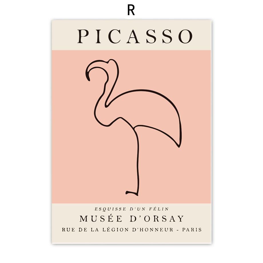 מאטיס אנדי וורהול פרפר בוטני ציור קנבס כחול באוהאוס אמנות קיר פוסטרים והדפסים לעיצוב סלון תמונות