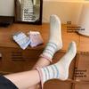 Boneless Female Loose Pile Socks, Cotton Socks, Cute Cartoon Dot Yarn, Sweat-absorbing Mid-calf Socks
