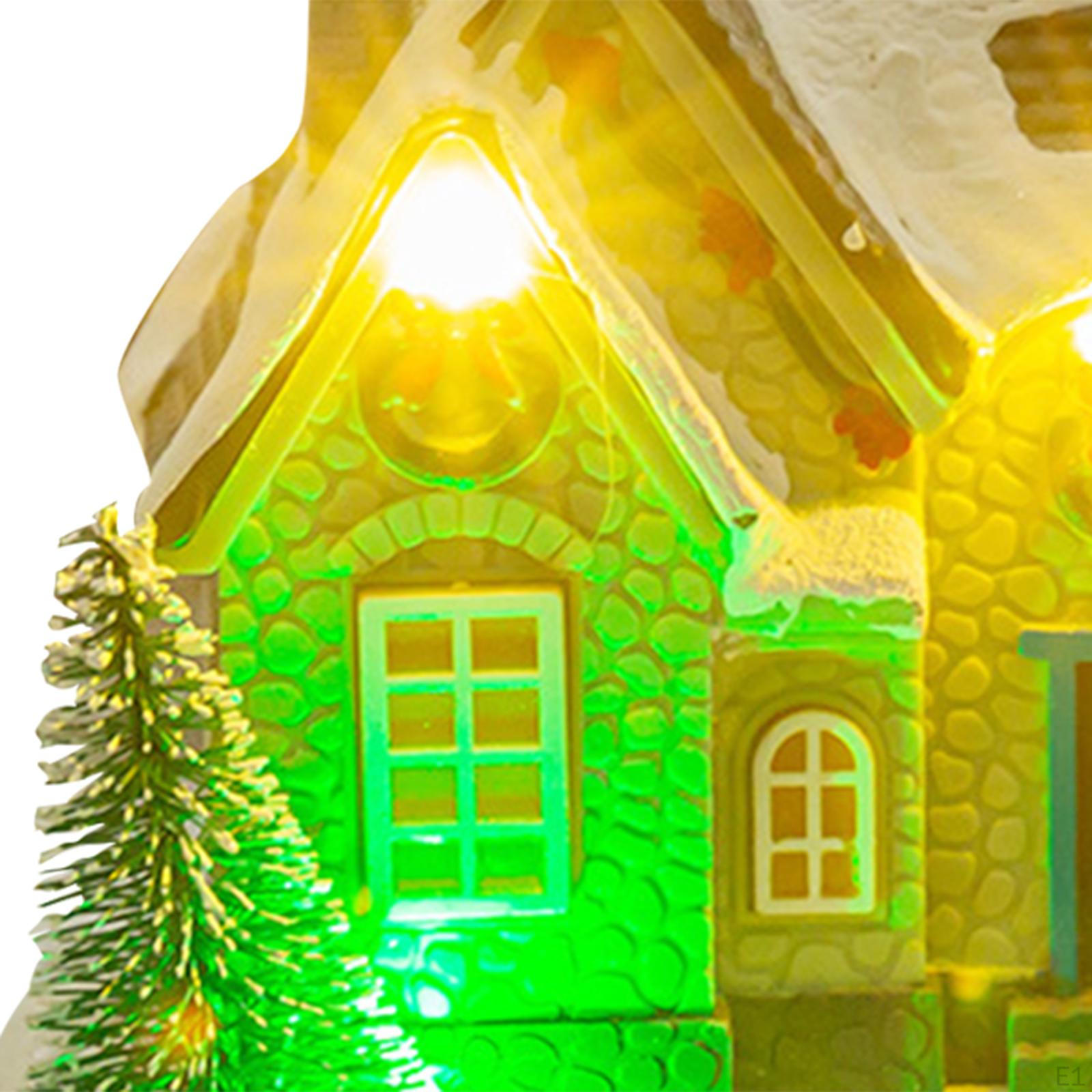 Освещенная рождественская деревня со светодиодными огнями — фото 3