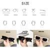 Mote Damesolbriller Herresolbriller Retro Rectangle Jumping Di Solbriller Trendy kvinner Street Shooting Ins Solbriller Hip Hop-briller