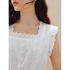 INMAN Women's Xinjiang Cotton Embroidered Sleeveless A-line Dress