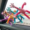 PROMERCO® Interactive Toy Set of 4, Telescopic Suction Cup Giraffe XL, Plastic, Multicolor