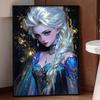 Disney Diamond Painting Set Elsa Blue Ice Queen Home Decor Craft, Perfect Handmade DIY Gift Idea