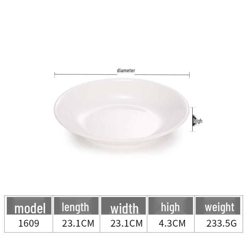Chuzhou A5 Melamine Deep Dinner Plate