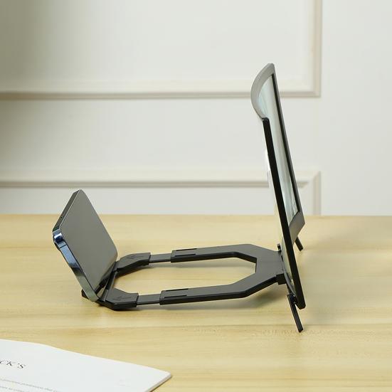 Curved Screen Magnifier Phone Holder Stand for Mobile Devices Movie Distance Viewer Portable Anti-Slip Bracket