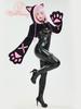 Mobbunny Beautiful Black Cat Cute Outfit Casual Everyday Long Fancy Paw Gloves Black Women's Costume, Cosplay, Anime, Game, Homewear, Hoodie,