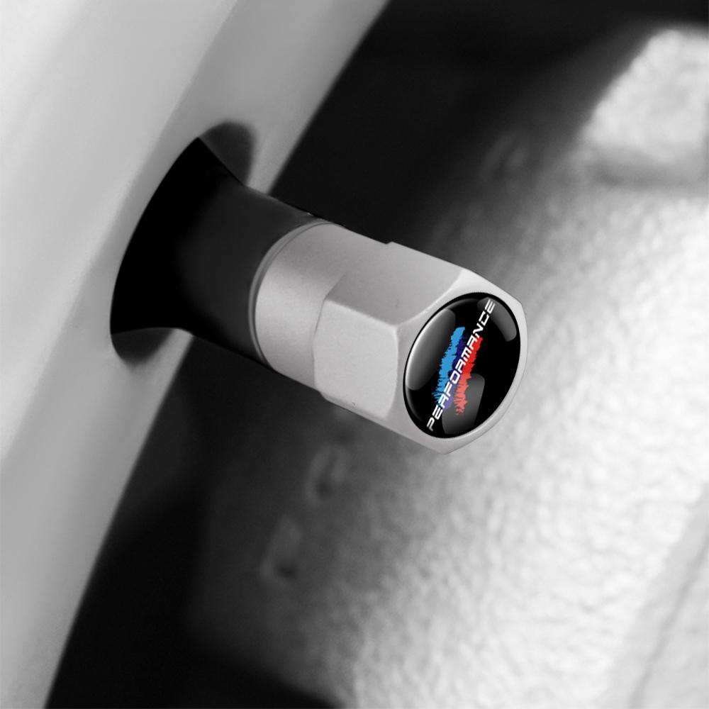 4Pcs Metal Car Wheel Tire Valve Stem Cap Auto Air Stem Cover Accessories For Bmw Performance M E46 E90 E60 F30 F10 E36 G20 X2 X5