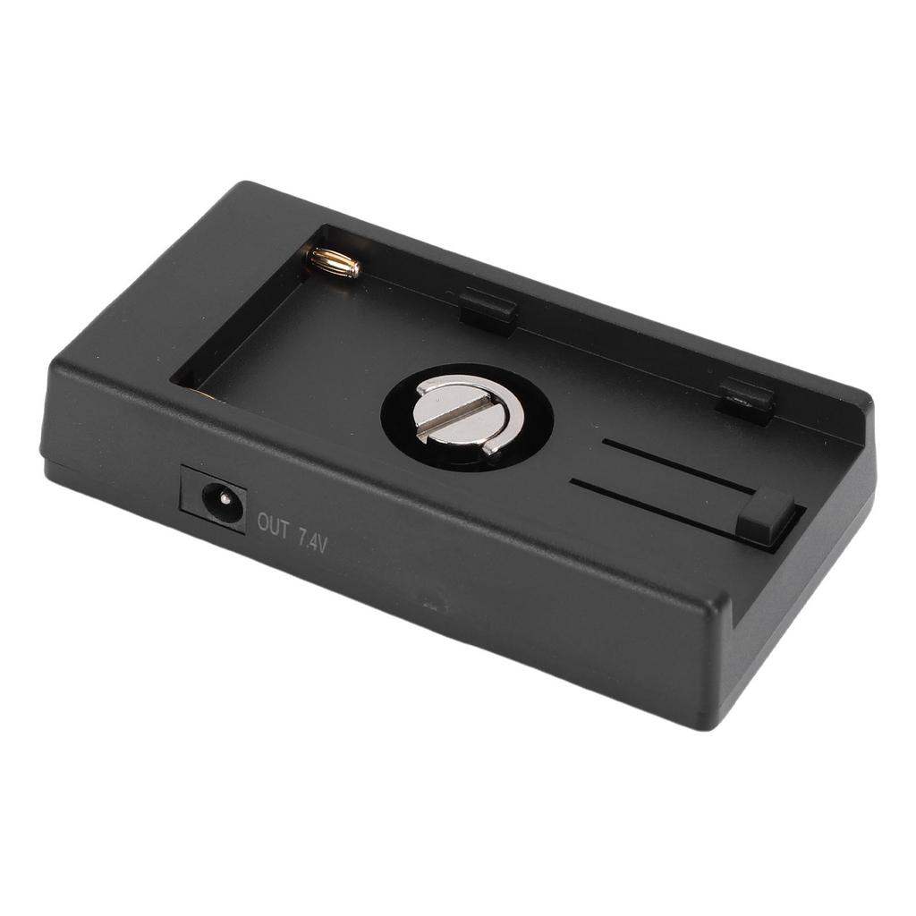 Camera Battery Adapter Plate Suitable for NP-F970 F750 F570 F550 Battery 7.2V Camera Power Adapter Plate with LED Indicator Light
