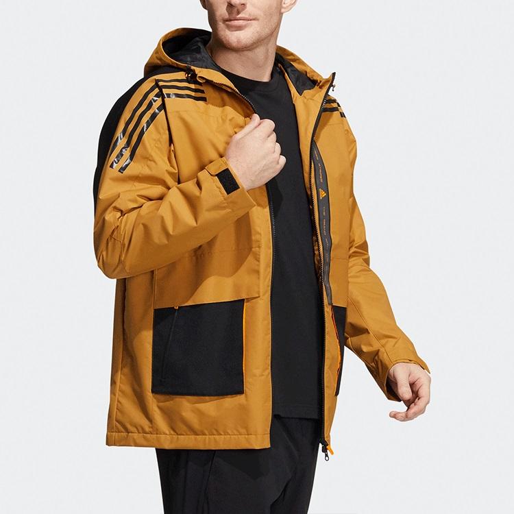 New Adidas Jacket Men's Wheat Brown HE7403