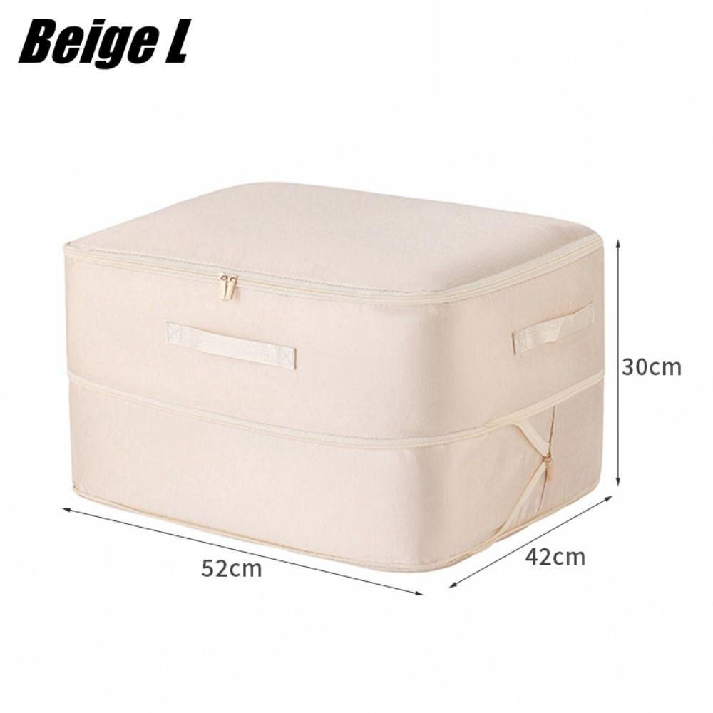 

Складной компрессионный упаковочный куб большой емкости, органайзер для пододеяльников, новый сжатый мешок для хранения L бежевый