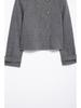 ZARZ Wool Blend Coat & Pleated Skirt Set with Button Details - European & American Style, Women's Fashion